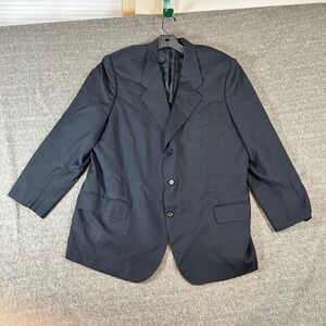 Oxxford Clothes Neiman Marcus Renaissance N3 Navy Super 100s Wool Blazer 44R Men